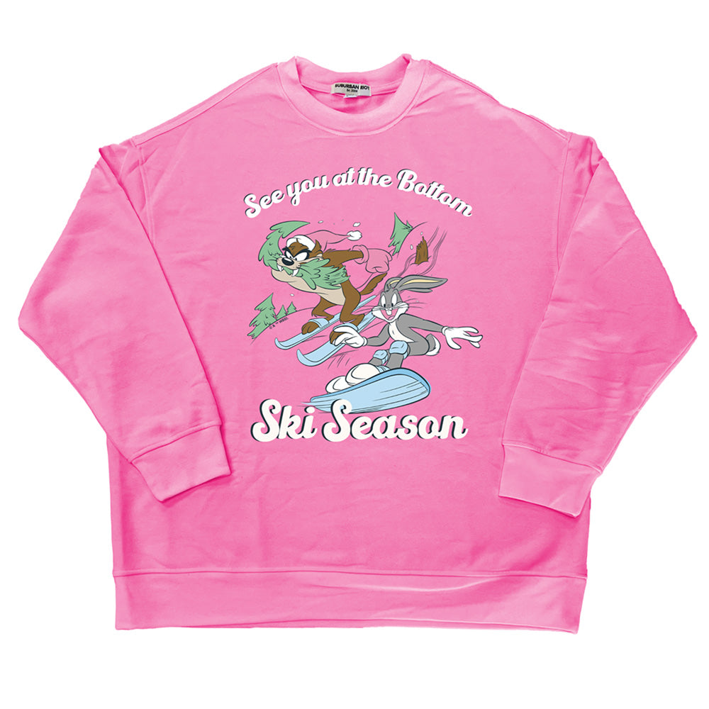 LOONEY TUNES SEE YOU AT THE BOTTOM OVERSIZE SWEATSHIRT