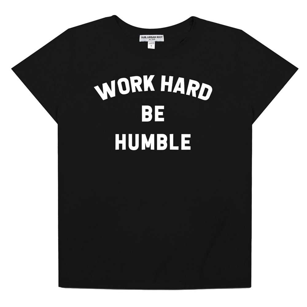 WORK HARD BE HUMBLE CLASSIC TEE - BLACK