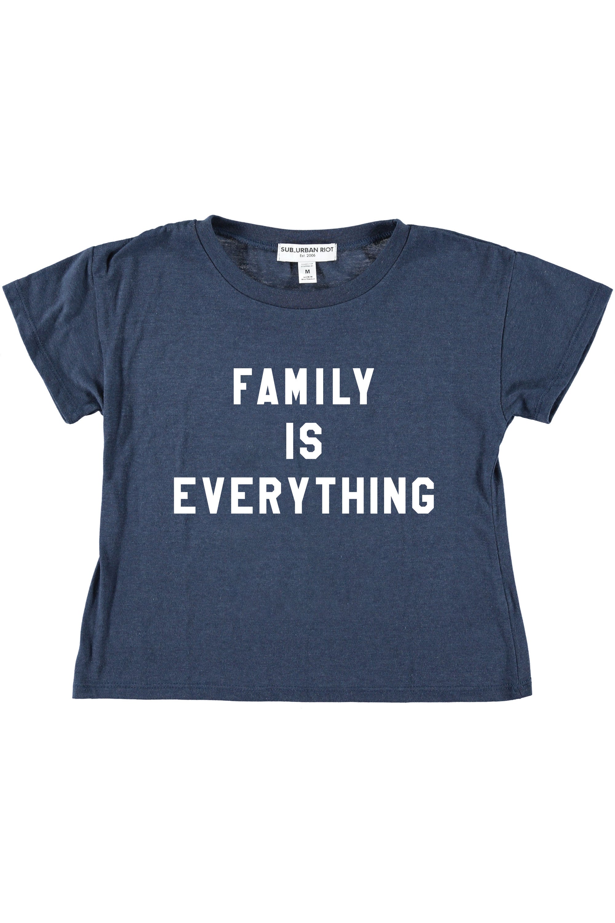 FAMILY IS EVERYTHING YOUTH SIZE CROP TEE