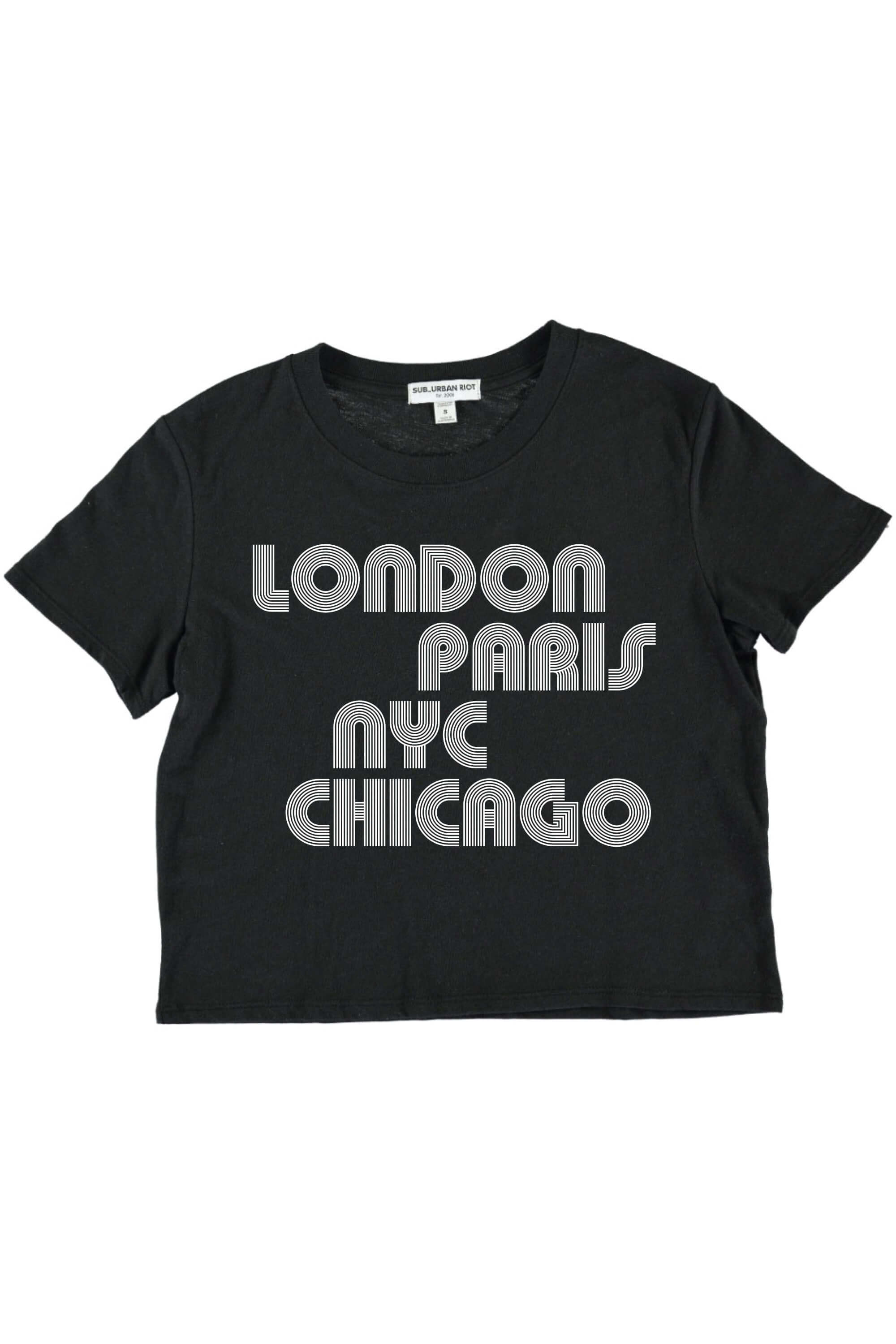 CITIES YOUTH SIZE CROP TEE
